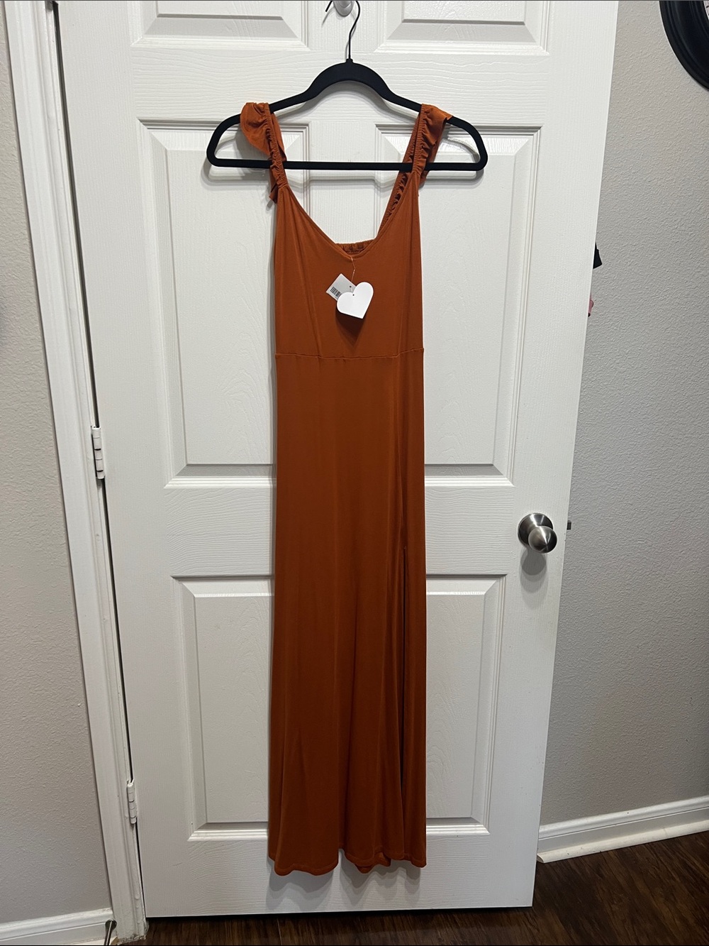 Forever 21 Rust Maxi Dress with Ruffled Straps